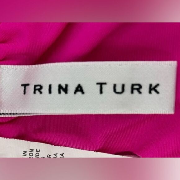 Trina Turk Sevilla V Plunge Strappy One Piece Swimsuit Sz. 14 - Picture 6 of 11